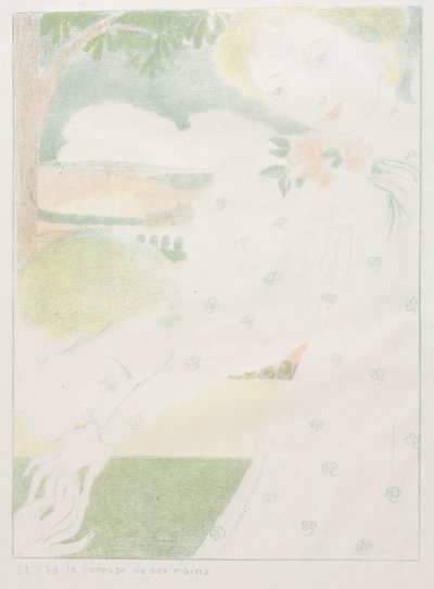 Liefde: Pl. 8, En het is de streling van de handen door Maurice Denis
