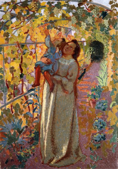 Moeder en Kind onder de Wijnstok door Maurice Denis