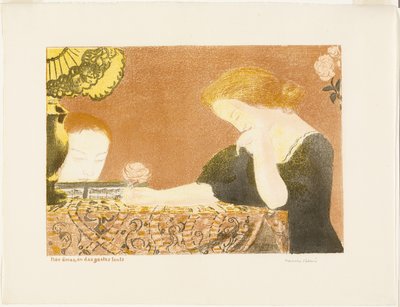 Onze zielen, in lanquorige gebaren, plaat negen uit Liefde door Maurice Denis