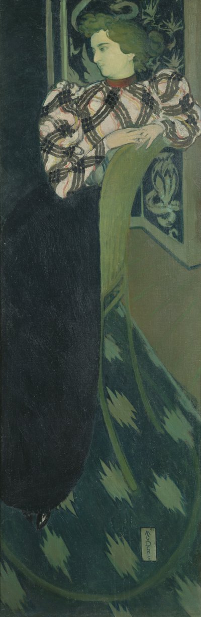 Portret van Madame Ranson in groen, 1893 door Maurice Denis