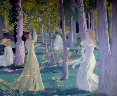 Stuurwiel set (detail) door Maurice Denis