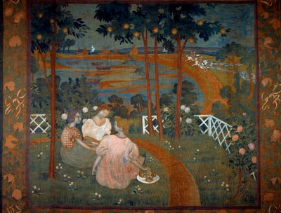 De dag van de ridderlijkheid Project voor wandtapijt door Maurice Denis