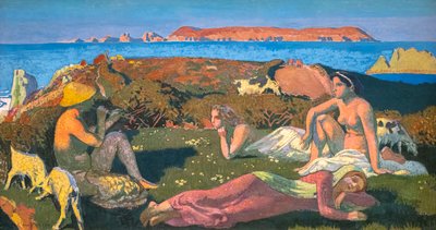 Het groene strand. Perros-Guirec door Maurice Denis