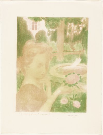 Het ochtendboeket, tranen, plaat drie uit Liefde door Maurice Denis