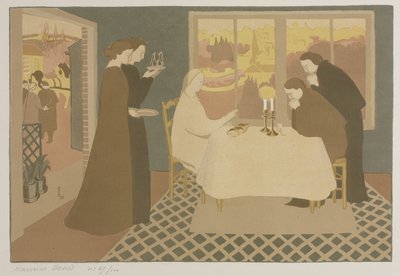De pelgrims in Emmaüs door Maurice Denis