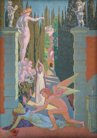 Het Verhaal van Psyche, Paneel IV. De Wraak van Venus door Maurice Denis