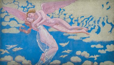 Het verhaal van Psyche, Paneel VII. Cupido draagt Psyche naar de hemel door Maurice Denis