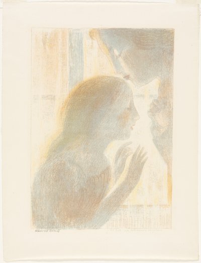 Schemeringen hebben de zachtheid van oude schilderijen, plaat zes uit Liefde door Maurice Denis
