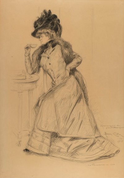 La Parisienne in 1906 door Maurice Eliot