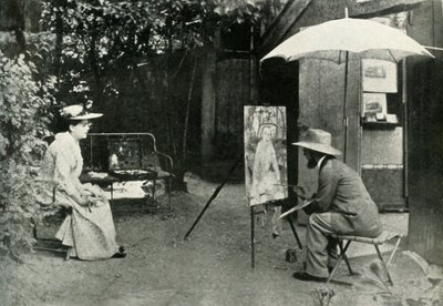 Toulouse-Lautrec schildert Berthe la Sourde, 1890, 1947 door Maurice Joyant