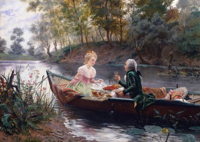 Een Romantische Lunch door Maurice Leloir