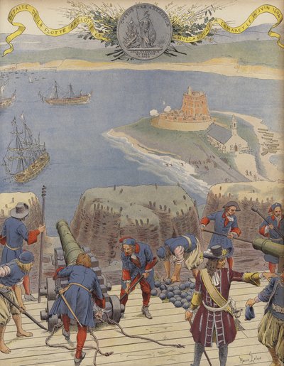Slag bij Camaret door Maurice Leloir