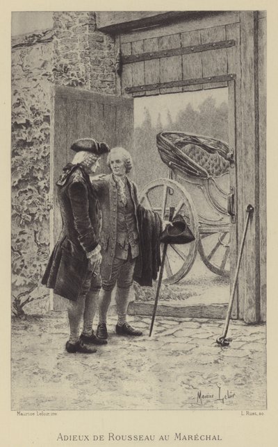 Afscheid van Rousseau van de Maarschalk door Maurice Leloir