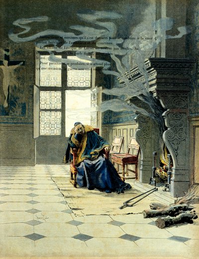 Geschiedenis van Frankrijk: In het bisschoppelijk paleis van Luçon, degene die kardinaal Richelieu werd (Armand Jean du Plessis) door Maurice Leloir