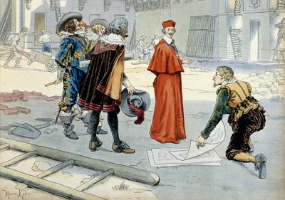 Geschiedenis van Frankrijk: Kardinaal Richelieu (Armand Jean du Plessis) door Maurice Leloir