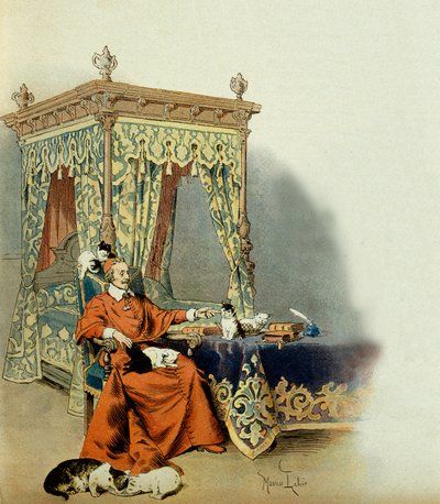 Geschiedenis van Frankrijk: Kardinaal Richelieu (Armand Jean du Plessis) door Maurice Leloir