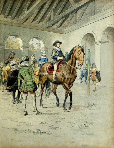 Geschiedenis van Frankrijk: Kardinaal Richelieu (Armand Jean du Plessis) door Maurice Leloir
