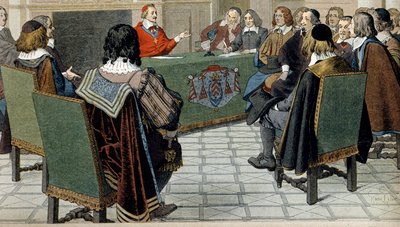 Geschiedenis van Frankrijk: Kardinaal Richelieu (Armand Jean du Plessis) door Maurice Leloir