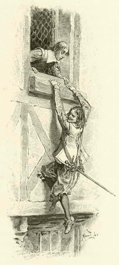 Illustratie voor De Drie Musketiers door Maurice Leloir