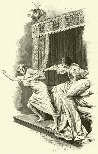 Illustratie voor De Drie Musketiers door Maurice Leloir