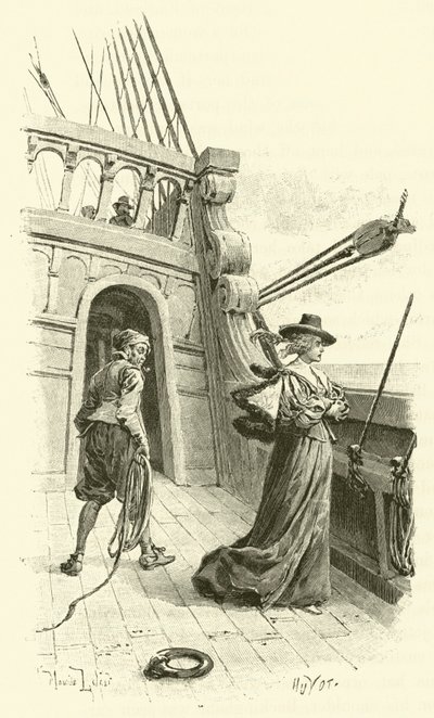 Illustratie voor De Drie Musketiers door Maurice Leloir