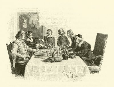 Illustratie voor De Drie Musketiers door Maurice Leloir