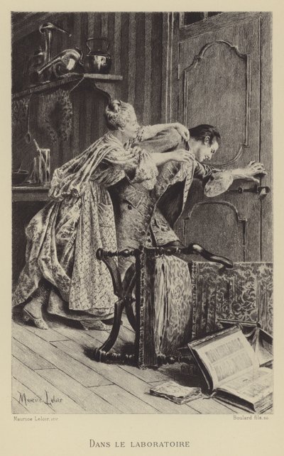In het laboratorium door Maurice Leloir