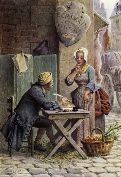 De publieke schrijver door Maurice Leloir
