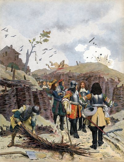 Lodewijk XIV, bekend als Le Roi-Soleil door Maurice Leloir