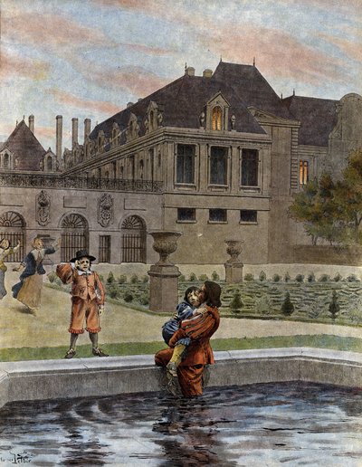 Lodewijk XIV, bekend als de Zonnekoning door Maurice Leloir