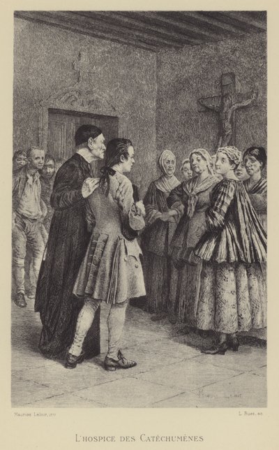Het hospice van de catechumenen door Maurice Leloir