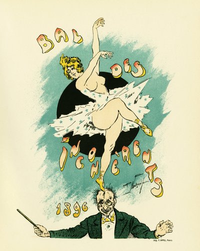 Poster voor het bal van incoherents door Maurice Louis Henri Neumont