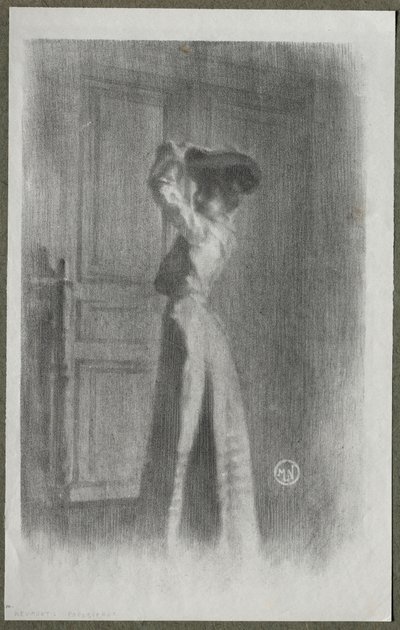 Modieuze Vrouw door Maurice Louis Henri Newmont