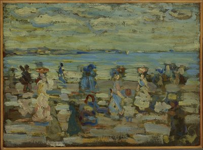 Strandscène door Maurice Brazil Prendergast