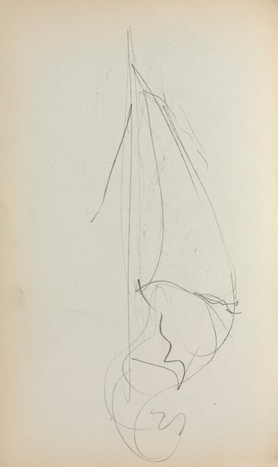 Italiaans schetsboek: Zeil (pagina 73) door Maurice Prendergast