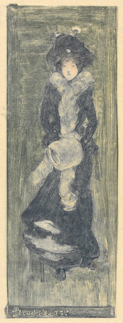 Dame Su Hui en haar verspuzzel door Maurice Brazil Prendergast