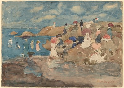 Revere Beach door Maurice Brazil Prendergast