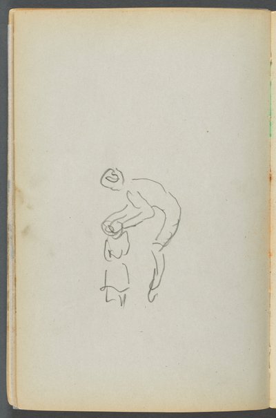 Schetsboek - Het Granite Shore Hotel, Rockport, pagina 050: Moeder en kind door Maurice Prendergast