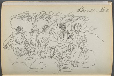 Schetsboek - The Granite Shore Hotel, Rockport, pagina 062: "Laneville". door Maurice Prendergast