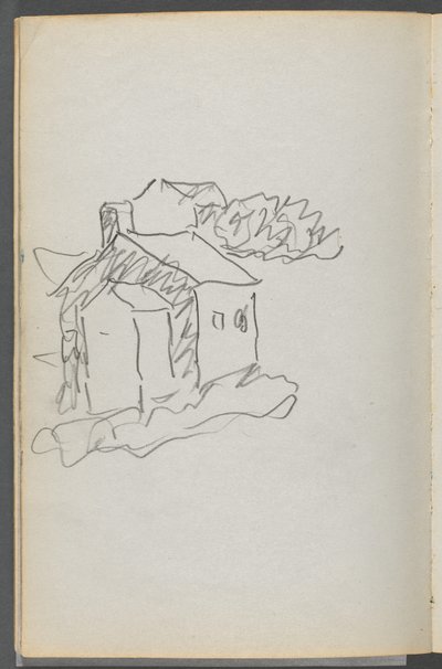 Schetsboek, The Dells, nr. 127, pagina 046: Huis door Maurice Prendergast
