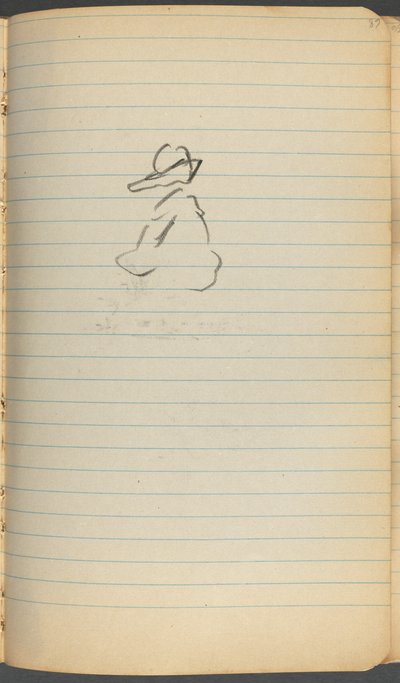 Schetsboek, pagina 068: Figuur door Maurice Prendergast