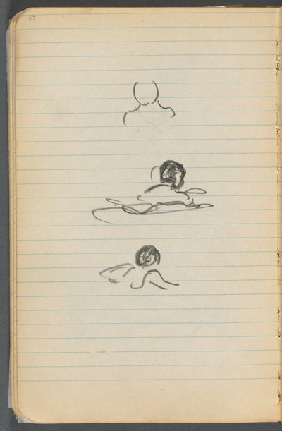 Schetsboek, pagina 069: Figuren door Maurice Prendergast