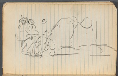 Schetsboek, pagina 097: Figuren door Maurice Prendergast