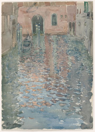 Venetiaanse kanalen door Maurice Prendergast