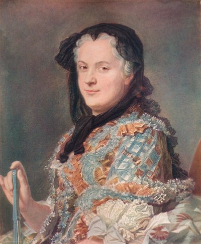 Marie Leczinska, ca. 1748 door Maurice Quentin de La Tour