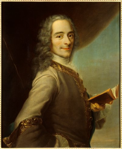 Portret van Francois Marie Arouet, bekend als Voltaire door Maurice Quentin de La Tour