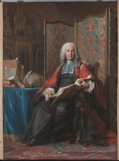 Portret van Gabriel Bernard de Rieux door Maurice Quentin de La Tour