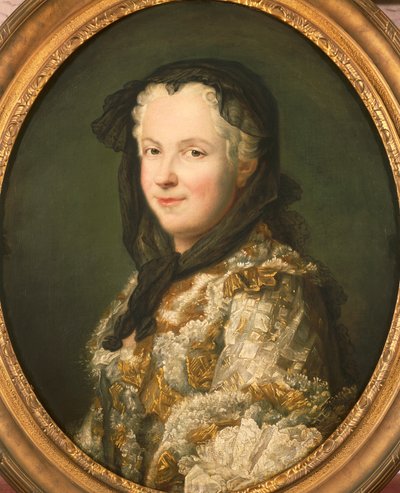Portret van Maria Leszczynska door Maurice Quentin de La Tour