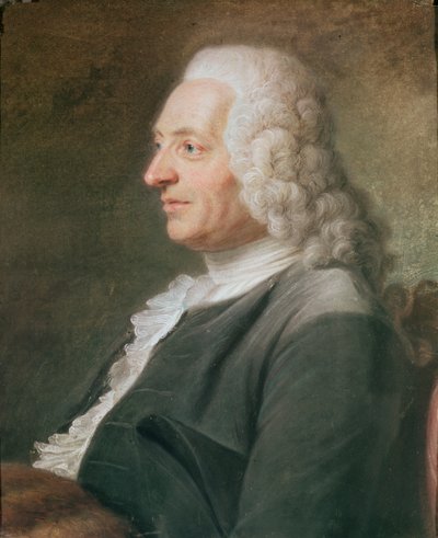 Portret, vermoedelijk President Hénault door Maurice Quentin de La Tour