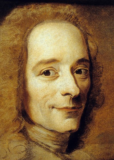 Francois Marie Arouet alias Voltaire door Maurice Quentin de La Tour